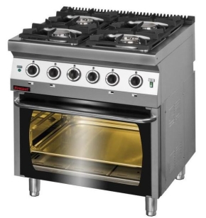 Kuchnia gazowa z piekarnikiem elektrycznym Kromet 700.KG-4/PE-2