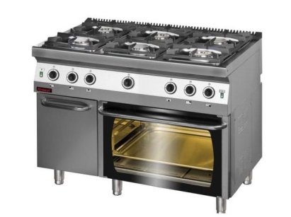 Kuchnia gazowa z piekarnikiem gazowym Kromet 700.KG-6/PG-2