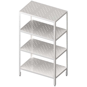 regał magazynowy,półki perforowane 600x400x1800 