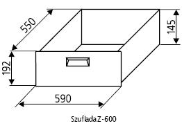 Szuflada Kromet 700.Z-600