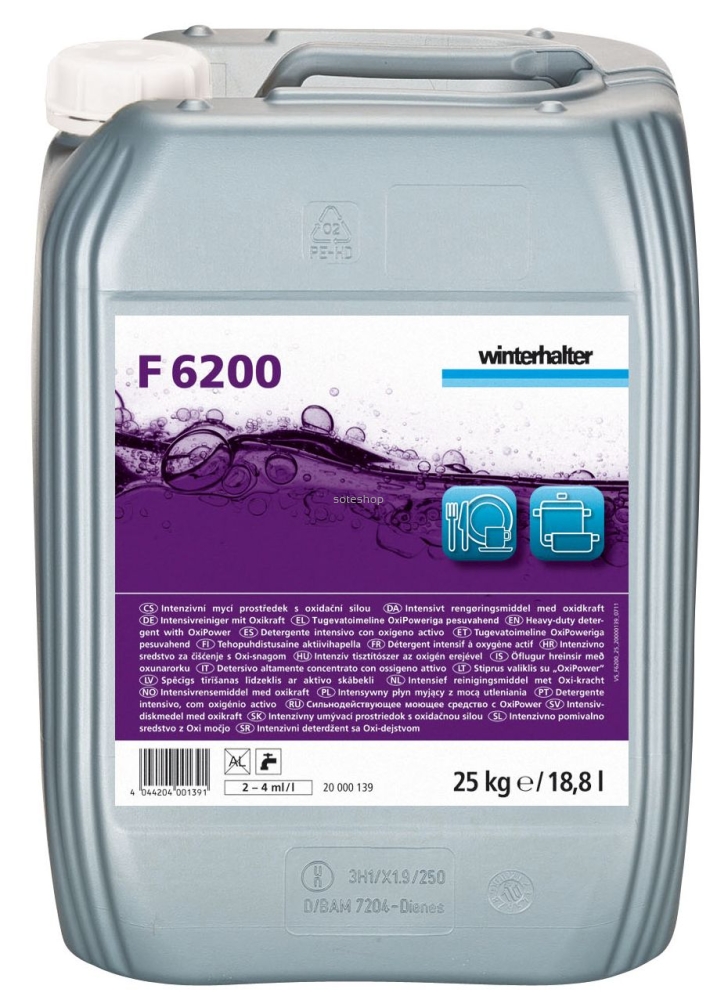 Płyn myjący do zmywarek Winterhalter F6200 25 kg