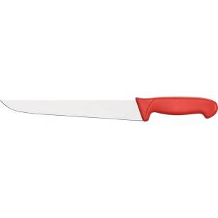 nóż do mięsa, HACCP, czerwony, L 250 mm