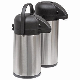 Termos stalowy z pompką  2,5l  wkład stalowy
